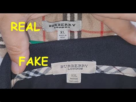 real and fake burberry shirt|genuine burberry label.